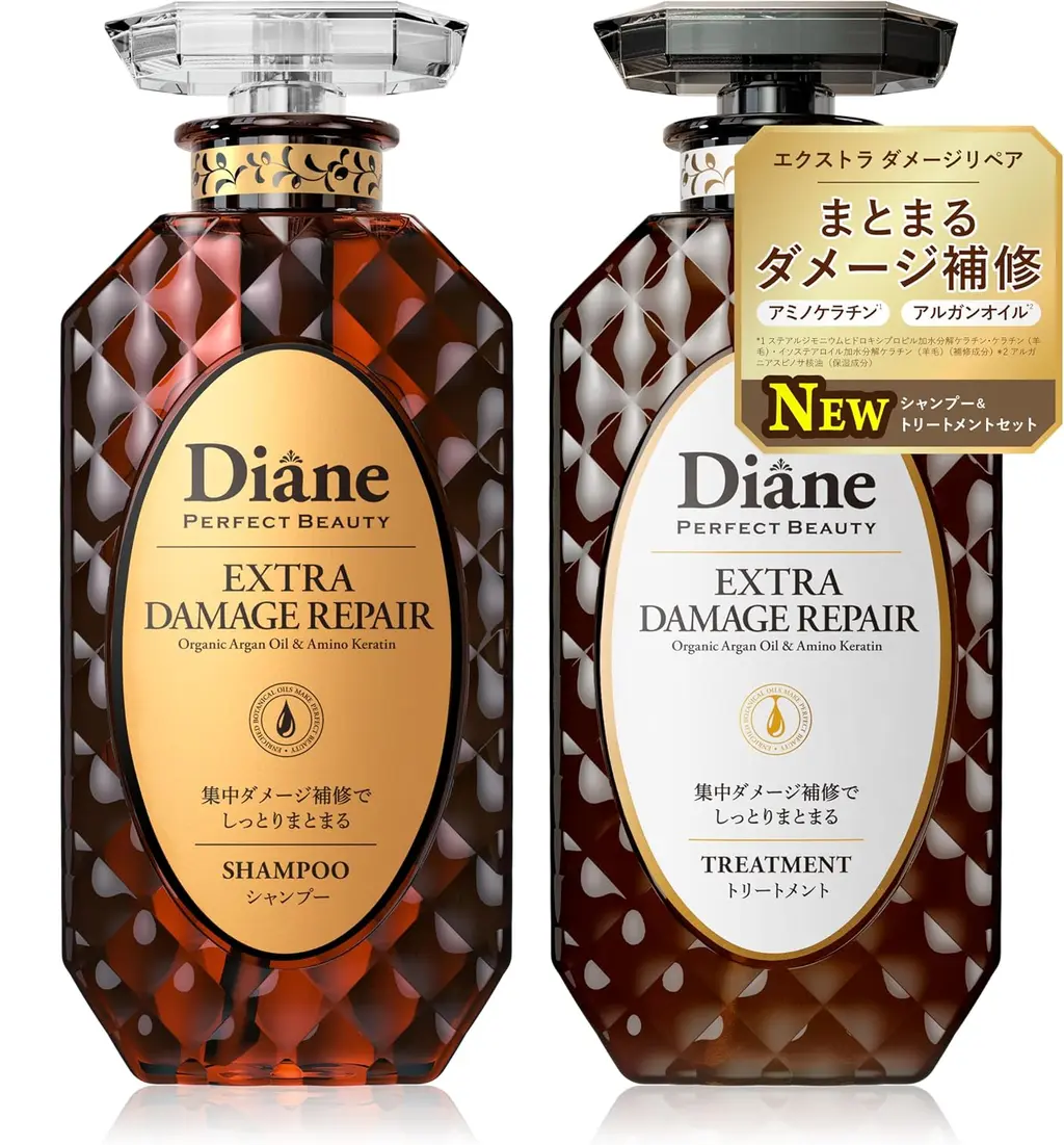 Moist Diane Extra Damage Repair Shampoo & Treatment (450*2ml)