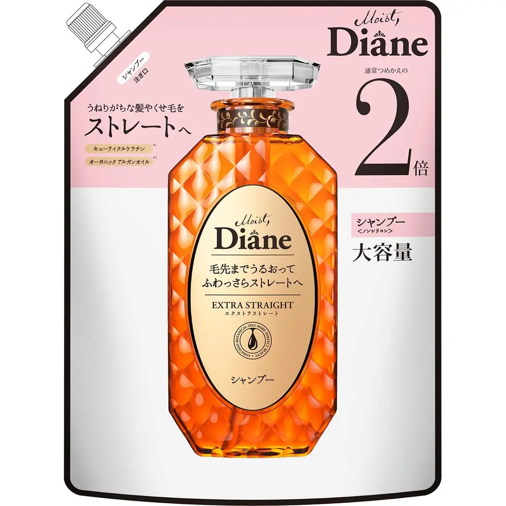 Moist Diane Extra Straight Shampoo Refill (660ml)