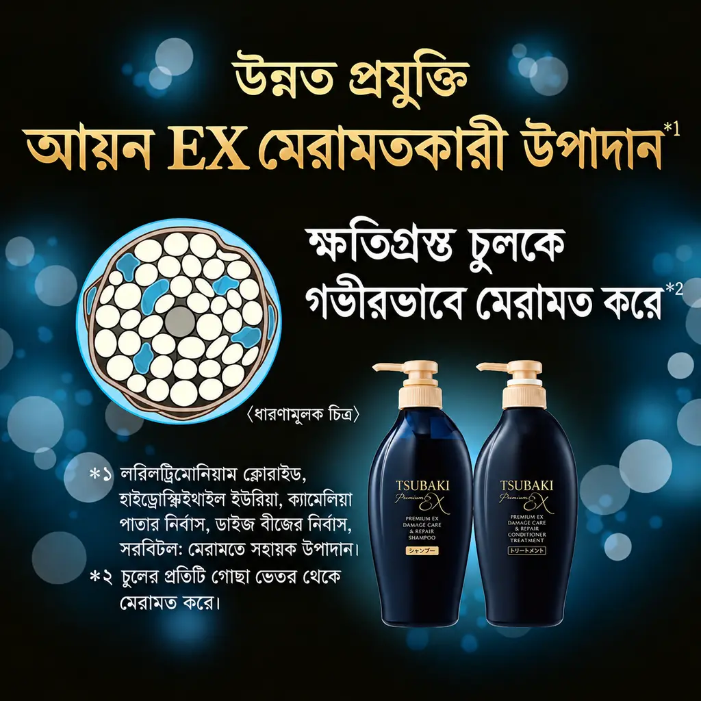 TSUBAKI Premium EX Damage Care & Repair Shampoo Refill (600ml)