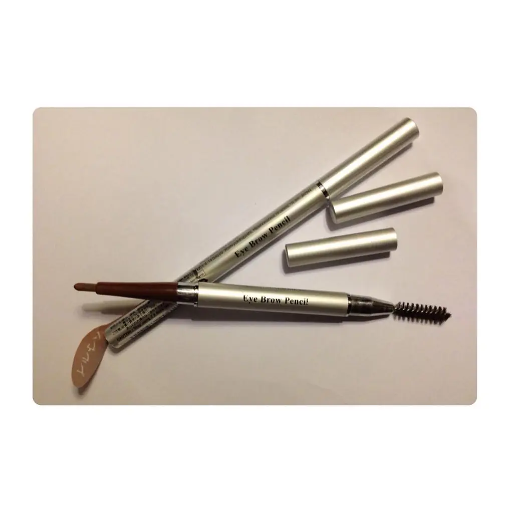 Oval Tipped Aluminum Darck Brown Eyebrow Pencil